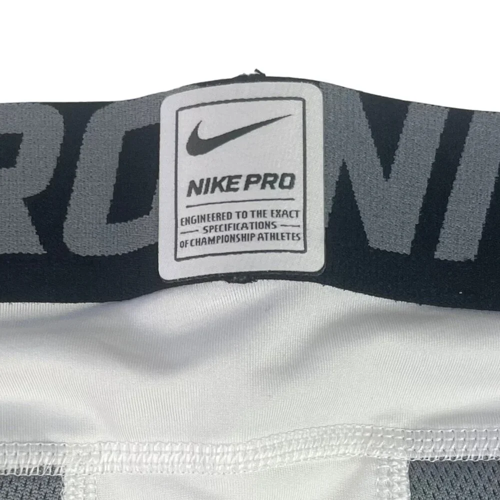 Nike Pro Kids Hyperstrong‎ Authentic MLB Compression Shorts Boys Medium White